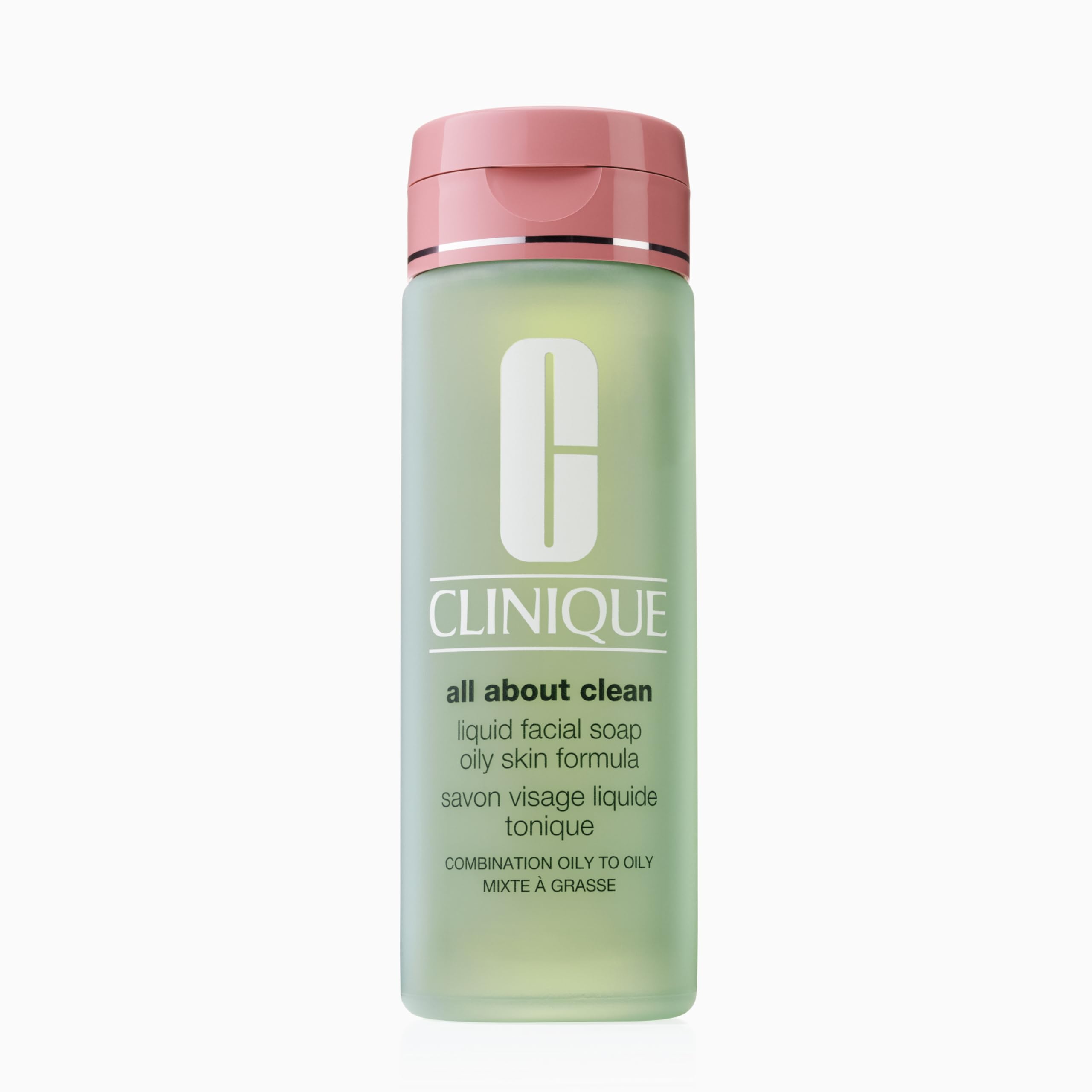 Clinique 3-Step All About Clean Liquid Facial Cleanser Soap for Oily Skin Types: Deep Cleansing, Non-Comedogenic, Lightw