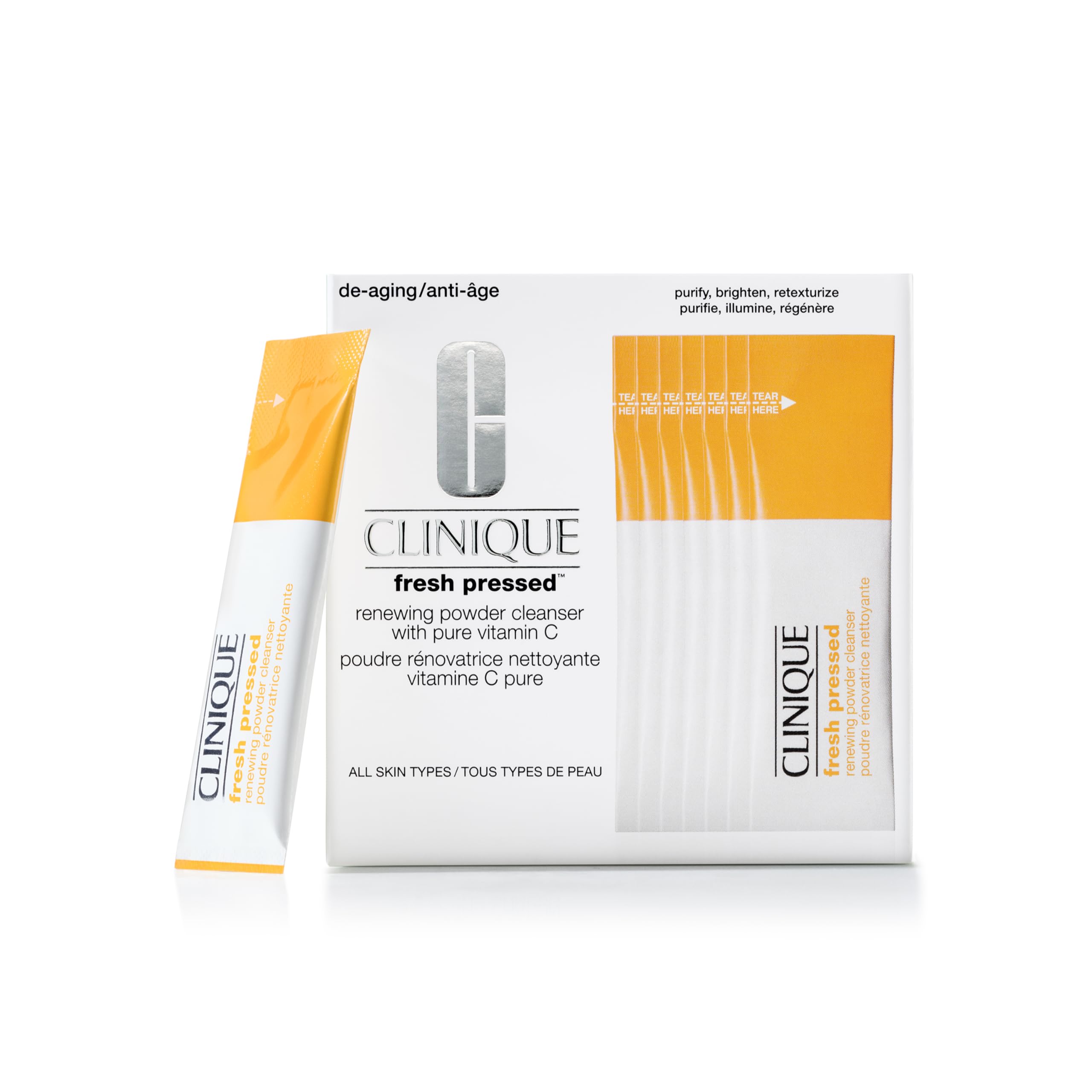 Clinique Fresh Pressed Renewing Powder Cleanser With Pure Vitamin C + Salicylic Acid - Purifying and Brightening for You